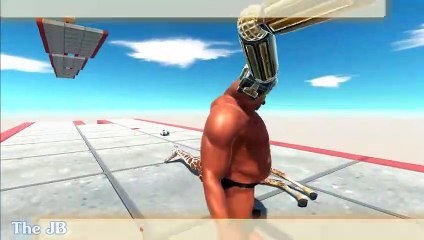 X4 Super Bungee Jumping   Who Cannot Fall - Animal Revolt Battle Simulator