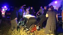 Edirne'de motosiklet sürücüsü karanlıkta yürüyen yayaya çarptı: 2 yaralı