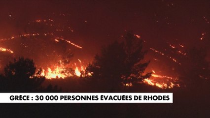 Grèce : 30.000 personnes évacuées de Rhodes