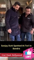 Sanjay Dutt Spotted At Tori In Bandra