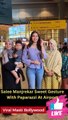 Saiee Manjrekar Sweet Gesture With Paparazzi At Airport Viral Masti Bollywood