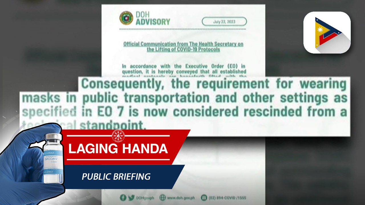 Pagsusuot ng face mask sa mga pampublikong transportasyon, hindi na required