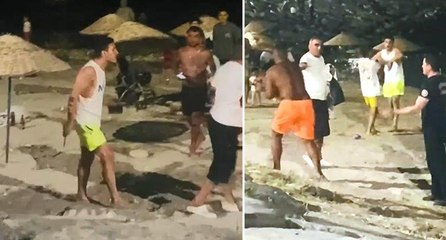 Avcılar’da plajda bıçaklı şişeli kavga