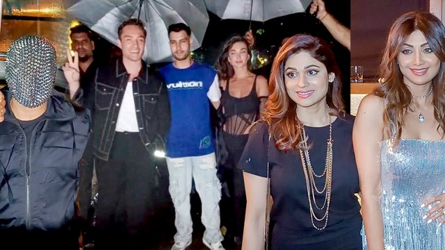 Party Time! Shilpa Shetty's Hawt Dress, Raj Kundra's Mask, Amy Jackson With British Boyfriend