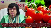 Uttar Pradesh Minister Sparks Controversy: Pratibha Shukla Says, ‘If You Stop Eating Tomatoes, Prices Will Come Down’