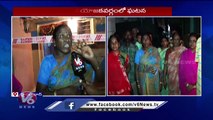 Household Items Washed Away In Nalla Due To House collapse At Goshamahal | V6 News
