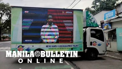 MMDA set-up a LED screen for #SONA2023 viewing