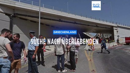 Tödlicher Brückeneinsturz bei Patras - Suche nach Überlebenden geht weiter