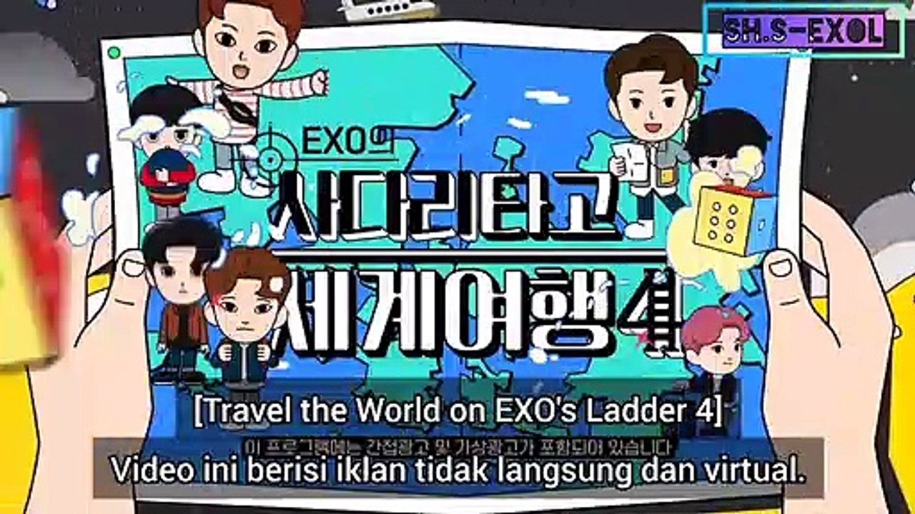 [SUB INDO] EXO Ladder Season 4 | [#Exase4] Kenapa hyung ini melakukan ini? Xiumin dengan bibir hitam mengenakan payung warna-warni #EXO Keliling dunia di jembatan dokter #EXO