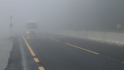 Bolu Dağı’nda sis etkisi