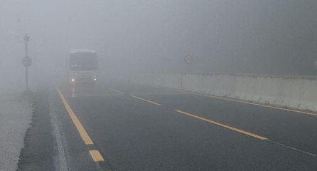 Bolu Dağı’nda sis etkili oluyor