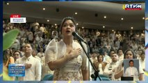 Classical opera singer Lara Maigue sings the national anthem #SONA2023