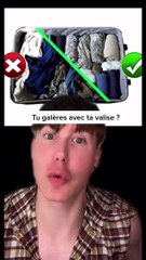 Bien ranger ses vêtements dans la valise