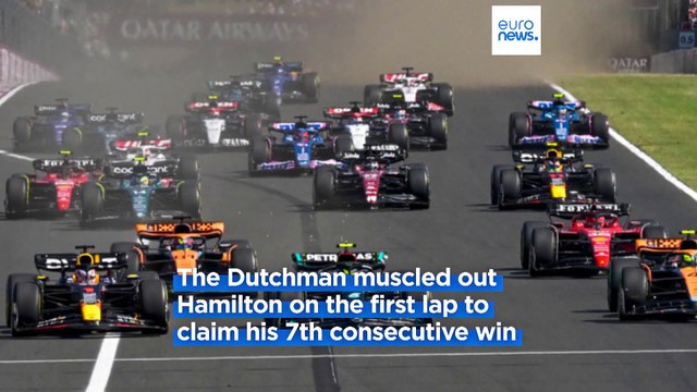 Max Verstappen wins seventh race in a row at Hungarian Grand Prix