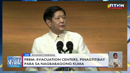 President Marcos on the government's climate change agenda #SONA2023
