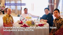 Gibran Ungkap Isi Pertemuan Antara Ganjar Pranowo, Prabowo Subianto, dan Erick Thohir di Solo