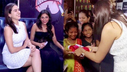 दोस्त Trishla की बर्थडे पार्टी में बच्चों को गिफ्ट देते नजर आई Sara Ali Khan