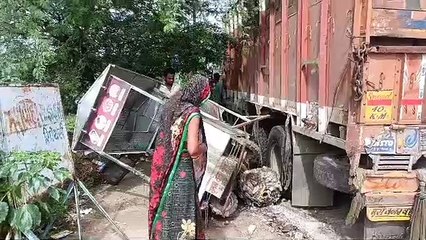 बिना चालक सडक़ पर दौड़ा ट्रक