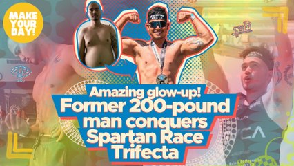 Amazing glow-up! Former 200-pound man conquers Spartan Race Trifecta | Make Your Day