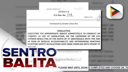 Ilang mga senador, naghain ng resolusyon para paimbestigahan ang pagtaob ng isang bangka sa Binangonan, Rizal