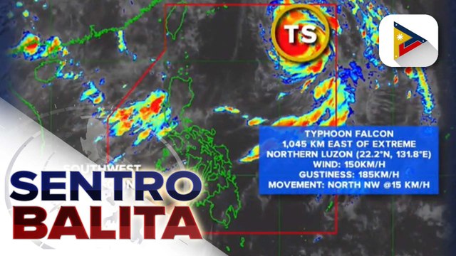 Bagyong #FalconPH, napanatili ang lakas; naturang bagyo, nagpapalakas sa epekto ng habagat