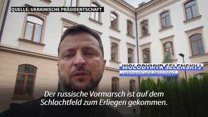 Selenskyj: "Der Krieg kehrt nach Russland zurück"