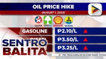 P2-P3 na taas-presyo sa mga produktong petrolyo, ipatutupad