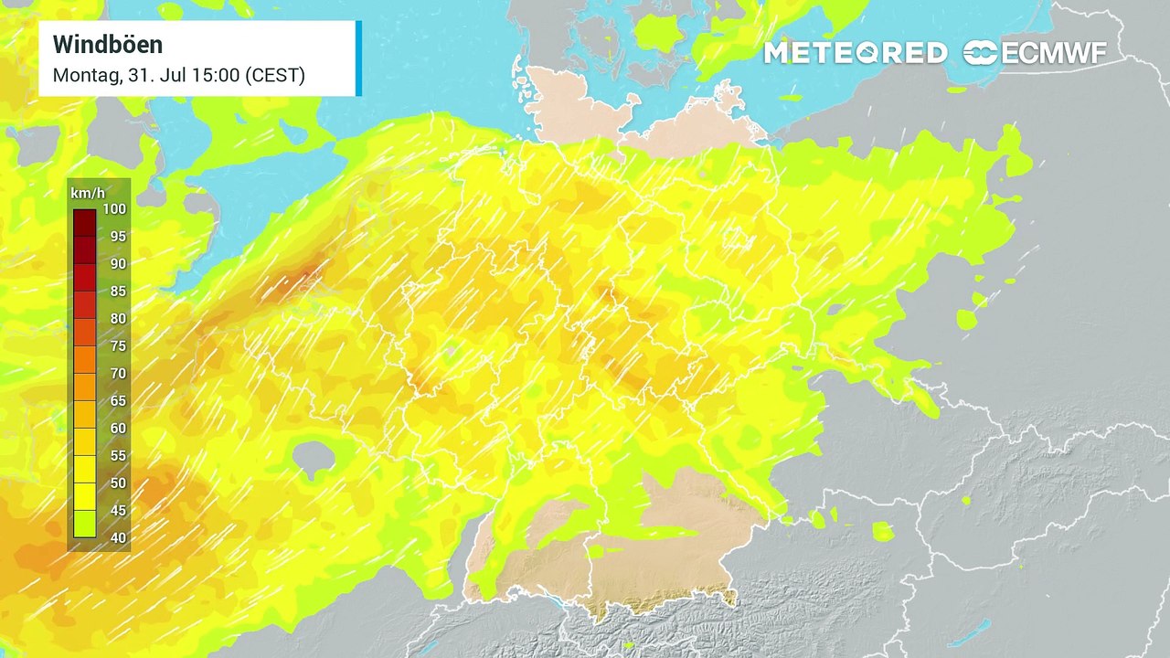 Sturmböen zum Start in den August 2023 in Deutschland! Vom Sommer fehlt jede Spur!
