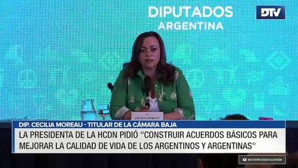 Cecilia Moreau pidió “construir acuerdos básicos para mejorar la calidad de vida de los argentinos y argentinas”