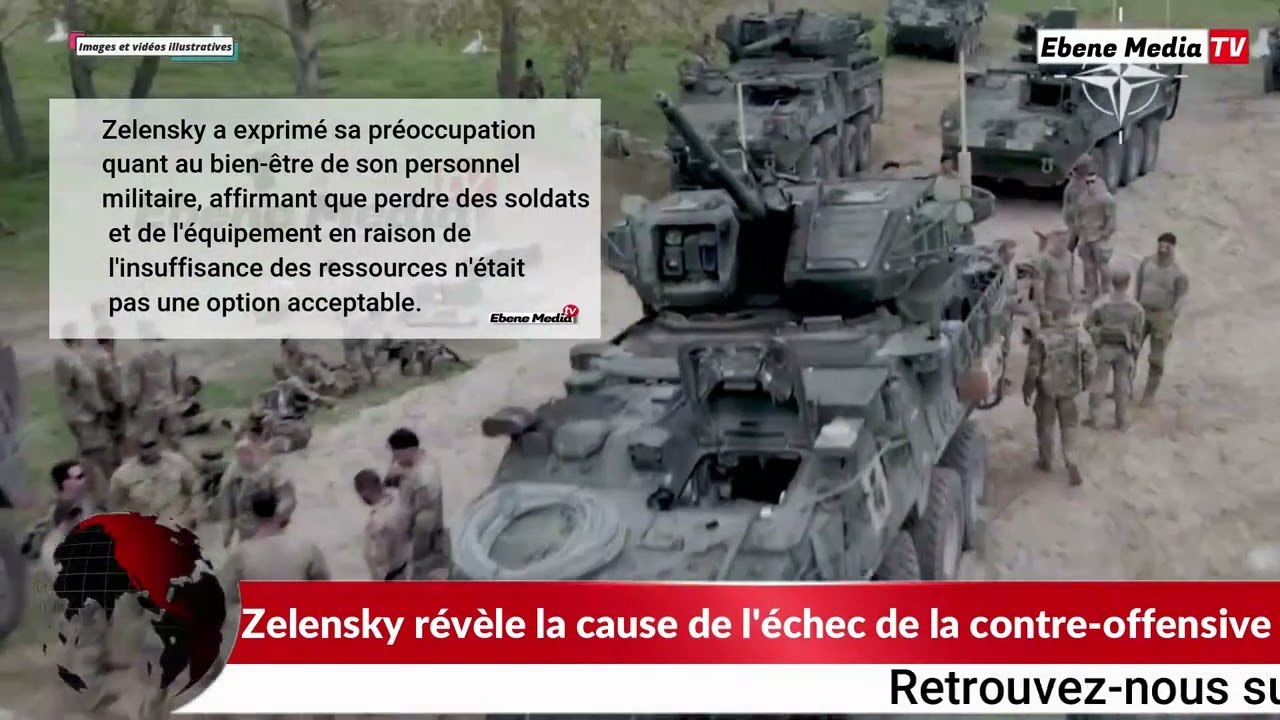 Zelensky: L'OTAN fait ronflé la contre-offensive ukrainienne au goudron