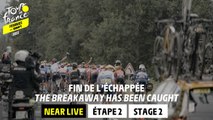 The breakaway has been caught  - Stage 2 - Tour de France Femmes avec Zwift 2023