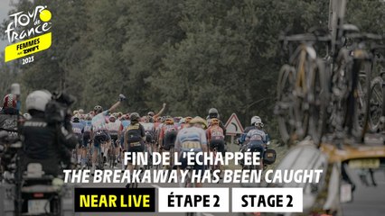 The breakaway has been caught  - Stage 2 - Tour de France Femmes avec Zwift 2023