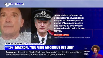 Policier en détention provisoire à Marseille: "Les paroles du directeur général ont été accueillies avec beaucoup de bienveillance et de bonheur", pour le policier Jean-Charles Vidal