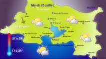 La météo de ce Mardi 25 Juillet : Retour du mistral! 