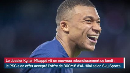 PSG - Le club de la capitale a accepté l'offre d'Al-Hilal pour Mbappé !