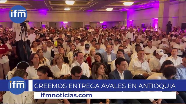 Creemos entregó avales en Antioquia