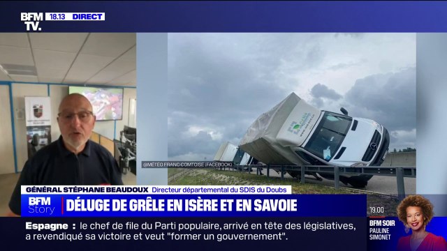 Tornade dans le Doubs: Essentiellement des dégâts matériels , selon le général Stéphane Beaudoux (directeur départemental du SDIS du Doubs)