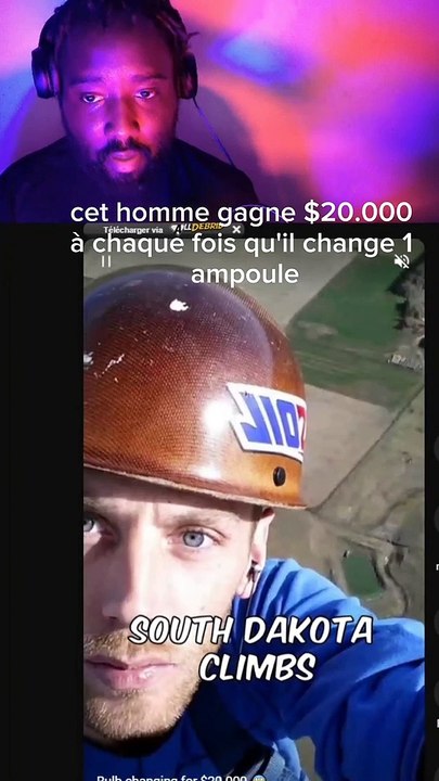 il gagne 20000 $ pour changer une ampoule #ampoule #travail #altitude