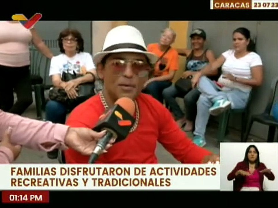 Familias disfrutaron de diversas actividades recreativas y juegos tradicionales en Caracas