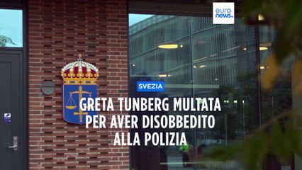 Svezia, Greta Thunberg multata per aver disobbedito alla polizia