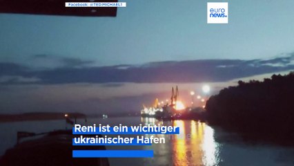Gefährlich nah: Russland greift ukrainischen Donau-Hafen nahe rumänischer Grenze an
