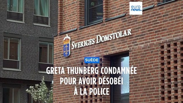 Greta Thunberg condamnée à une amende par un tribunal suédois