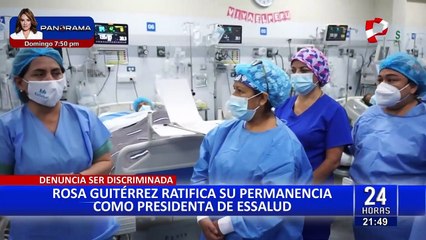 Rosa Gutiérrez asegura que no renunciará como presidenta de EsSalud