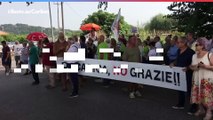 Pesaro, manifestanti contro la discarica di Riceci. Il video