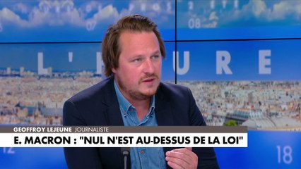 Geoffroy Lejeune : «Il entretient ce clivage qui je pense est délétère»