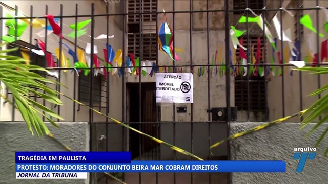 Protesto: moradores do Conjunto Beira Mar cobram direitos