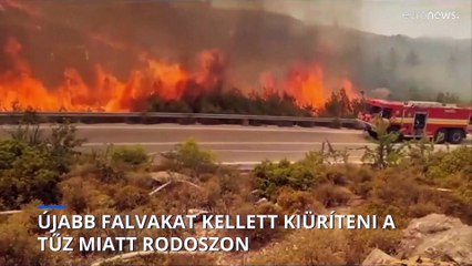 Újabb falvakat kellett kiüríteni az erdőtüzek miatt Rodoszon