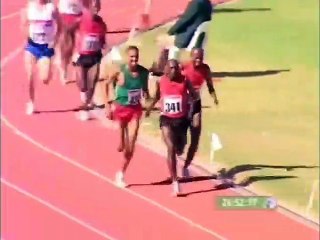 cameraman preceded the runner