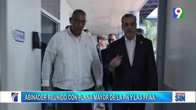 Abinader da seguimiento de la seguridad ciudadana en la Policía Nacional| Primera Emisión SIN