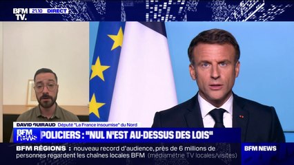 David Guiraud (LFI): "Nous sommes face à des organisations policières factieuses qui demandent à ce que la police soit au-dessus des lois"